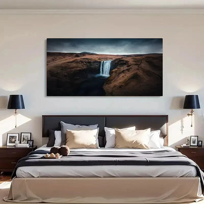 Contemporary Retro Asian Style Wall Art Canvas Office Home Room Framed 120x60cm