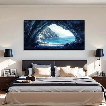 Vibrant Underwater Scene Ocean Wall Art Canvas Office Home Room Framed 120x60cm - Bella Home Decor