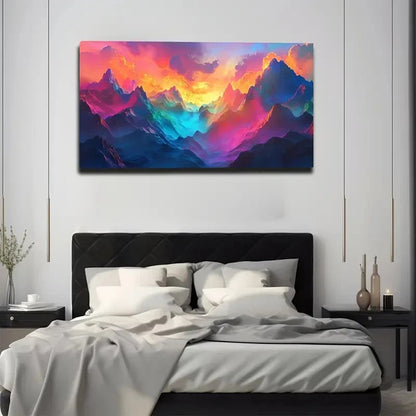 Extremely Artistic Color Wall Art canvas office home room framed 120x60cm - Bella Home Decor