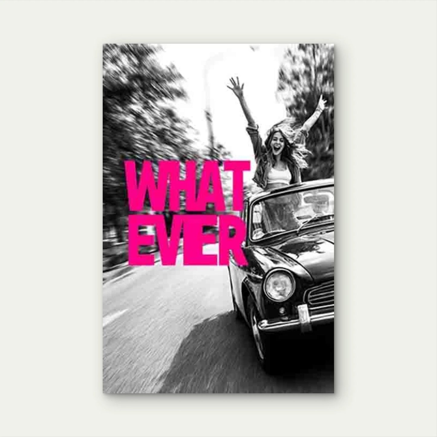 Carefree Road Trip Vibes Metal Print Ready to Hang