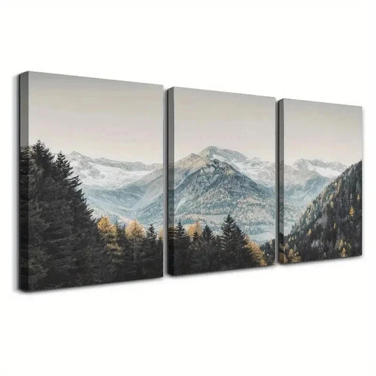 3pcs Art Deco Modern Classic wall Art Set Canvas Framed 50x70cm - High Quality Print 100% Australian Made Wall Canvas Ready to Hang