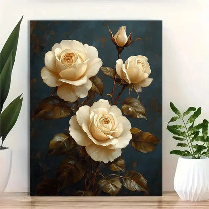 Beautiful Modern & Vintage Interiors Dark Painting 40x60cm Metal Print Ready to Hang