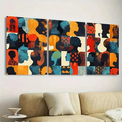 3pcs Black History Month Wall Art Set Canvas Unframed - High Quality Print 100% Australian Made Wall Canvas