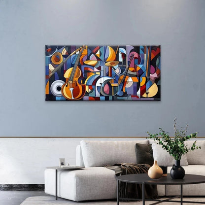Abstract Geometric Patterns Wall Art Canvas Office Home Room Framed 120x60cm