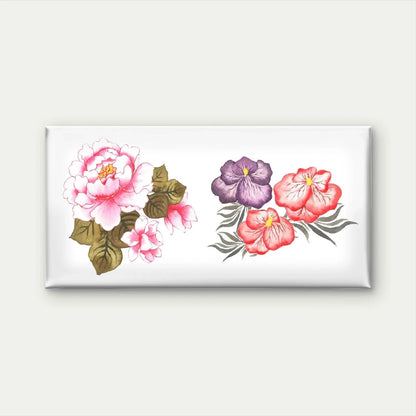Two Vintage-Style Floral Wall Art Canvas Office Home Room Framed 120x60cm