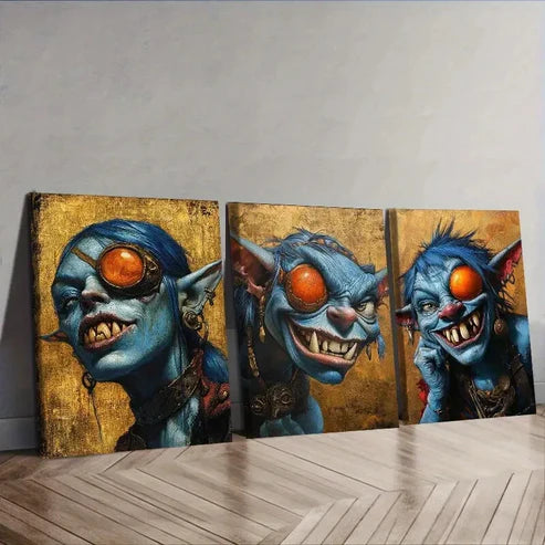 3pcs Forest demon (10) Wall Art Set Canvas Unframed - High Quality Print 100% Australian Made Wall Canvas - Bella Home Decor