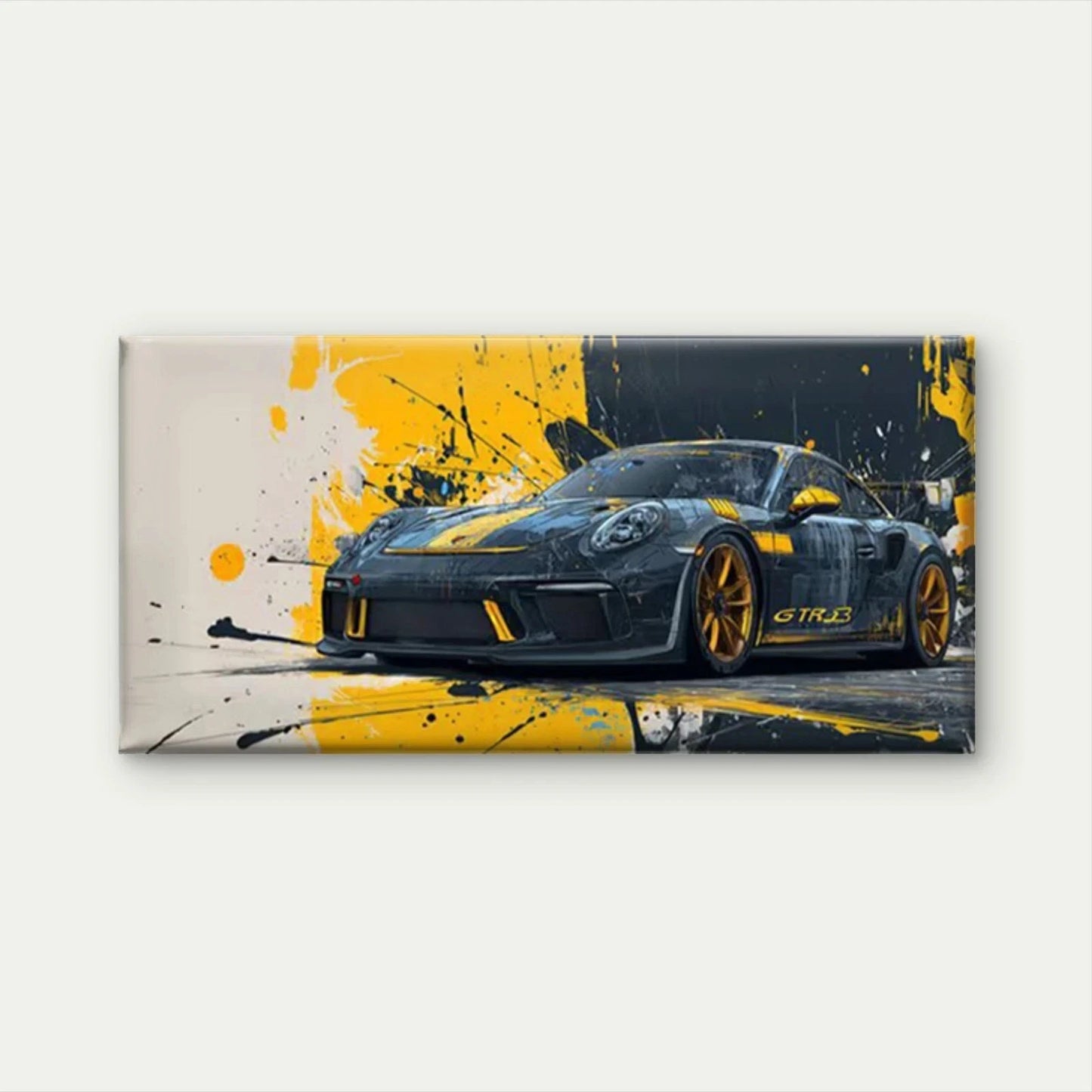 Abstract Sports Car Wall Art Canvas Office Home Room Framed 120x60cm