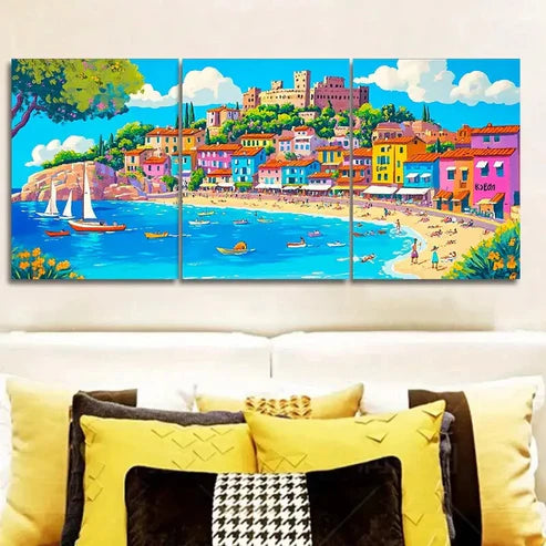 3pcs Rusty Metal Girl Modern & Elegant Wall Art Set Canvas Unframed - High Quality Print 100% Australian Made Wall Canvas