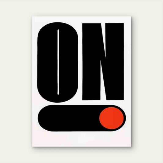 Bold ON Art 60x90cm Metal Print Ready to Hang