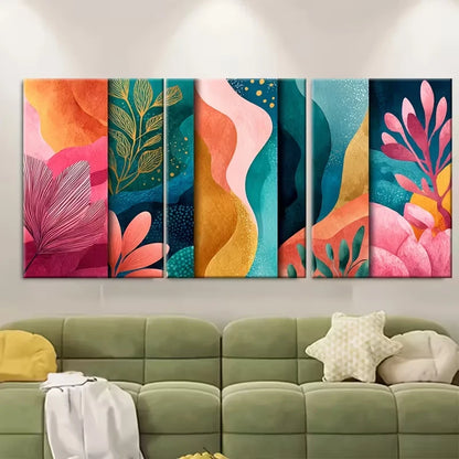 3pcs Set of 3 Boho Gallery Metal Print Ready to Hang Art