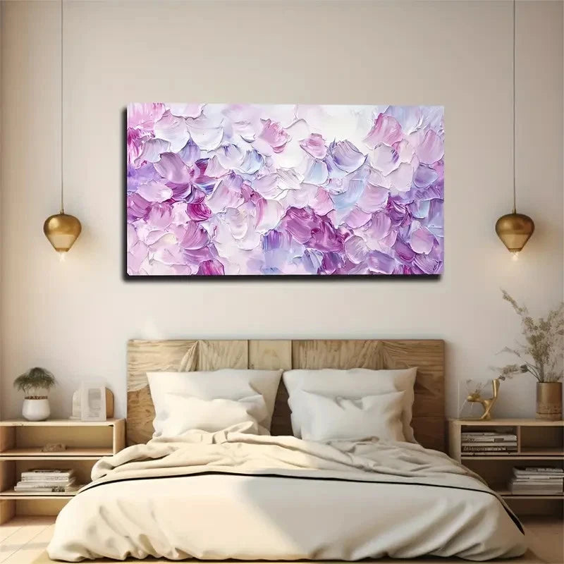 Pink And Purple As The Mainc Wall Art Canvas Office Home Room Framed 120x60cm - Bella Home Decor