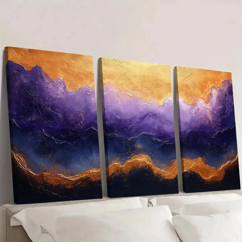 3pcs Luxury Modern Design for Couples GY   Wall Art Set Canvas Framed 50x70cm - High Quality Print 100% Australian Made Wall Canvas Ready to Hang