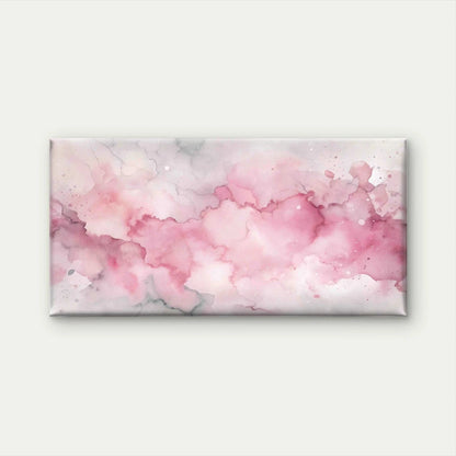 Beautiful Pink Watercolor Wall Art Canvas Office Home Room Framed 120x60cm