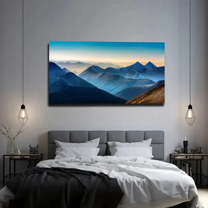 Grand Mountain Stunning Wall Art Canvas Office Home Room Framed 120x60cm