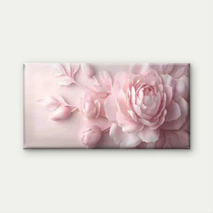 Abstract Pink Peony Flower Wall Art Canvas Office Home Room Framed 120x60cm