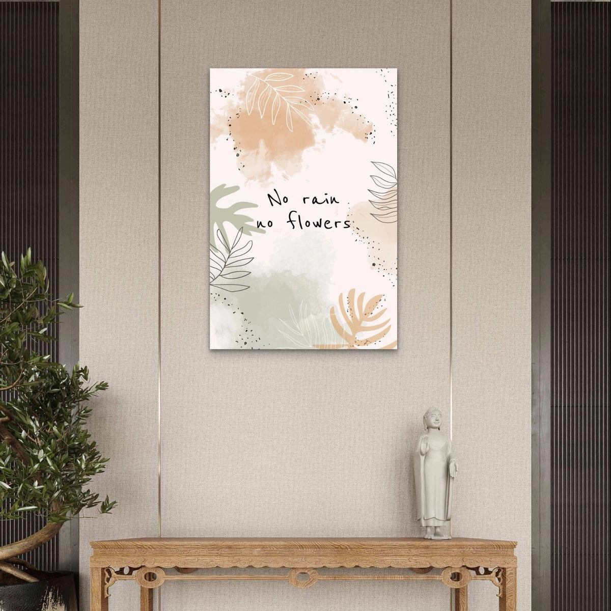 Neutral Colours Inspirational Motivation Quote 40x60cm Metal Print Ready to Hang