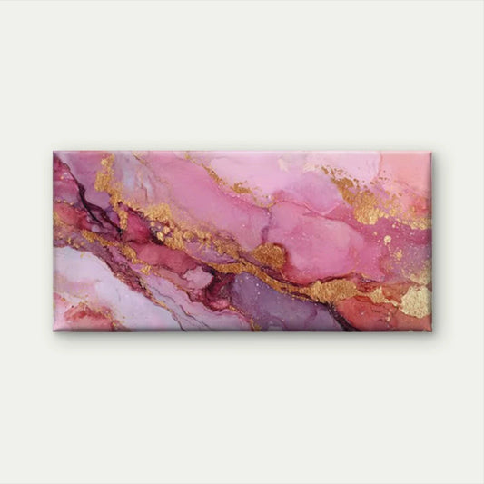 Abstract Pink Purple Gradient Wall Art Canvas Office Home Room Framed 120x60cm