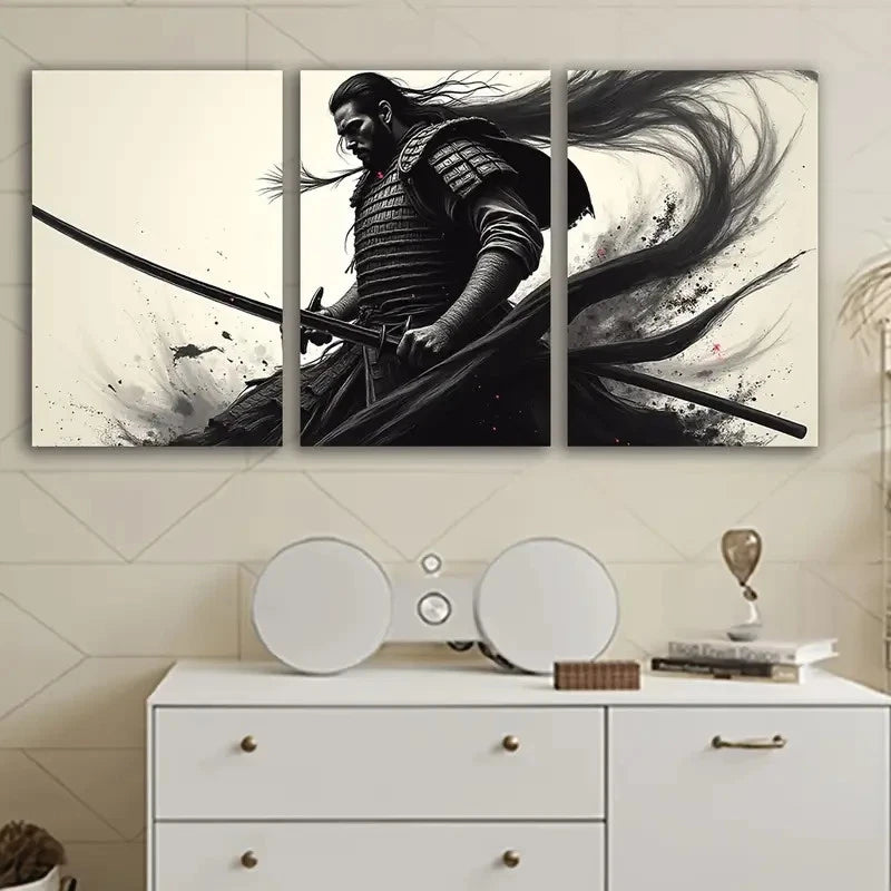 3pcs Black And White Picture Wall Art Set Canvas Framed 40x60cm - High Quality Print 100% Australian Made Wall Canvas Ready to Hang - Bella Home Decor