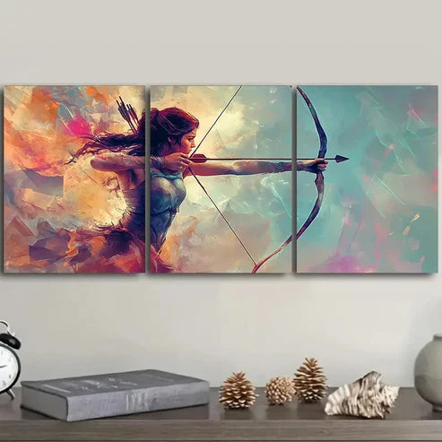 3pcs an archer Wall Art Set Canvas Unframed - High Quality Print 100% Australian Made Wall Canvas - Bella Home Decor