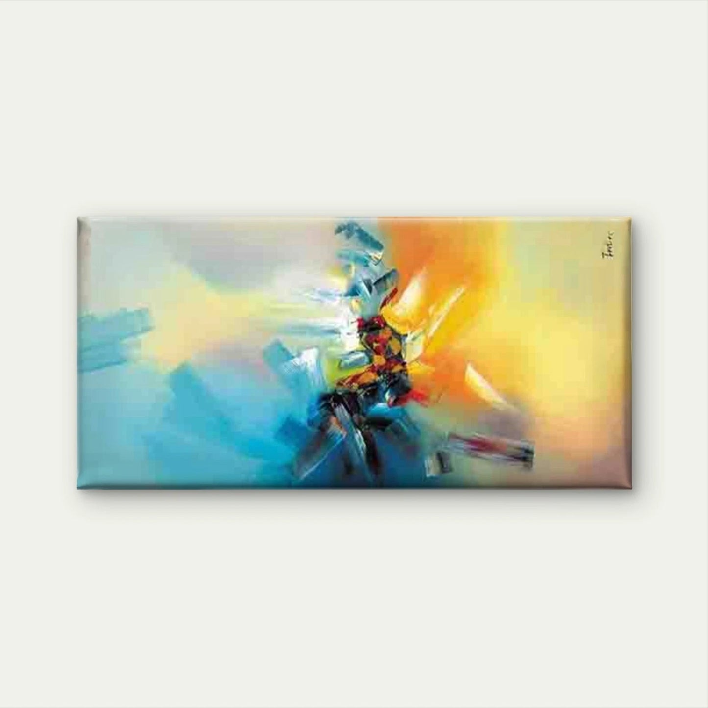 Abstract And Stylish Art Wall Art Canvas Office Home Room Framed 120x60cm - Bella Home Decor