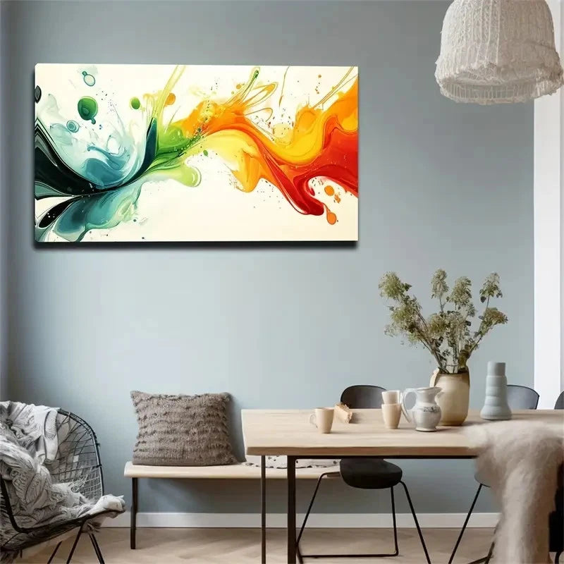 Rainbow Color Series Decorative Wall Art Canvas Office Home Room Framed 120x60cm