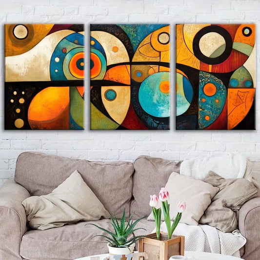 3pcs Bohemian Style Cool Art Metal Print Ready to Hang Art