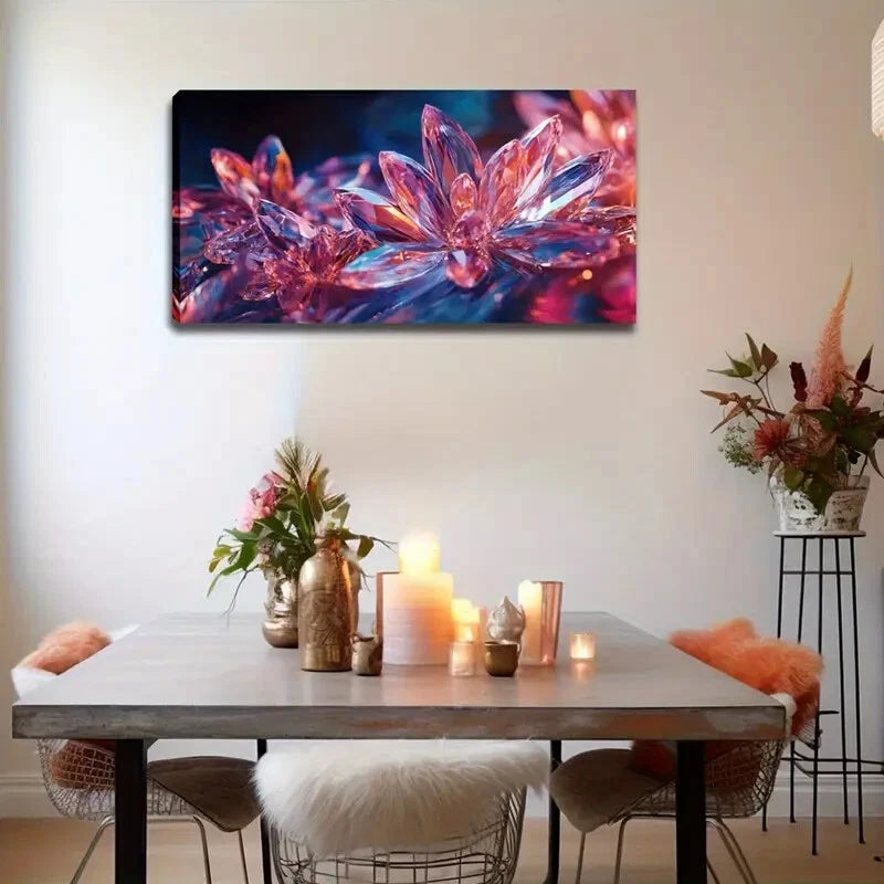 Crystal Design Nordic Style Wall Art Canvas Office Home Room Framed 120x60cm - Bella Home Decor