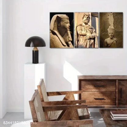 3pcs Ancient Egypt, Arch of Constantine, Egyptian Metal Print Ready to Hang Art