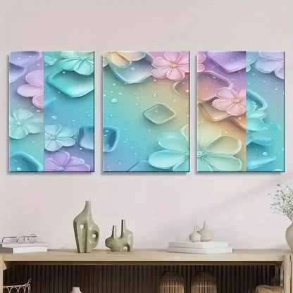 3pcs Modern Abstract Artistic Design Wall Art Set Canvas Framed 50x70cm - High Quality Print 100% Australian Made Wall Canvas Ready to Hang