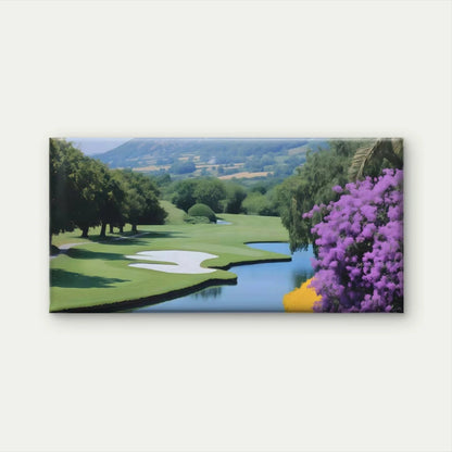 Classic Golf Course Wall Art Canvas Office Home Room Framed 120x60cm