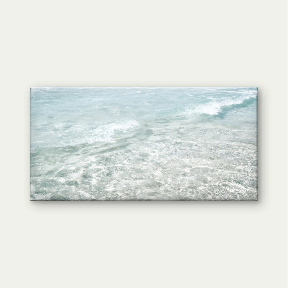 Coastal Clear Ocean Blue Water Wall Art Canvas Office Home Framed 120x60cm