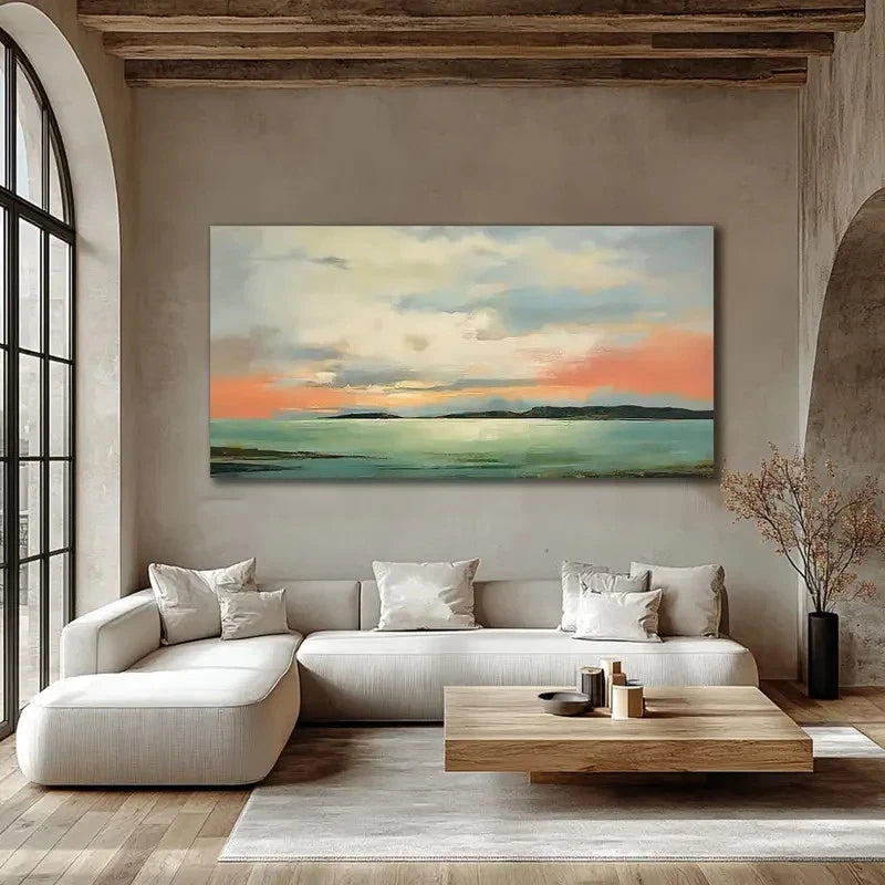Modern Heavy Texture Wall Art canvas office home room framed 120x60cm - Bella Home Decor