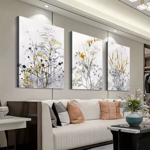 3pcs Bohemian Rustic Farmhouse Canvas Framed 60x90cm - High Quality Print 100% Australian Made Wall Canv - Bella Home Decor