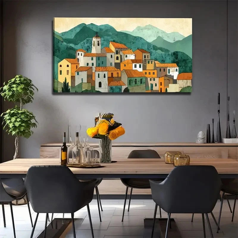 Beautiful House Perfect Wall Art Canvas Office Home Room Framed 120x60cm
