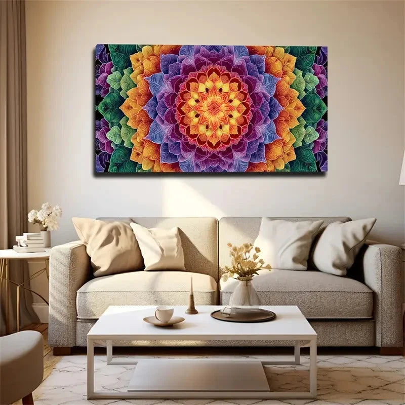 Elegant Floral Petal Painting Wall Art Canvas Office Home Room Framed 120x60cm