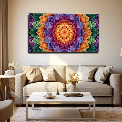Elegant Floral Petal Painting Wall Art Canvas Office Home Room Framed 120x60cm