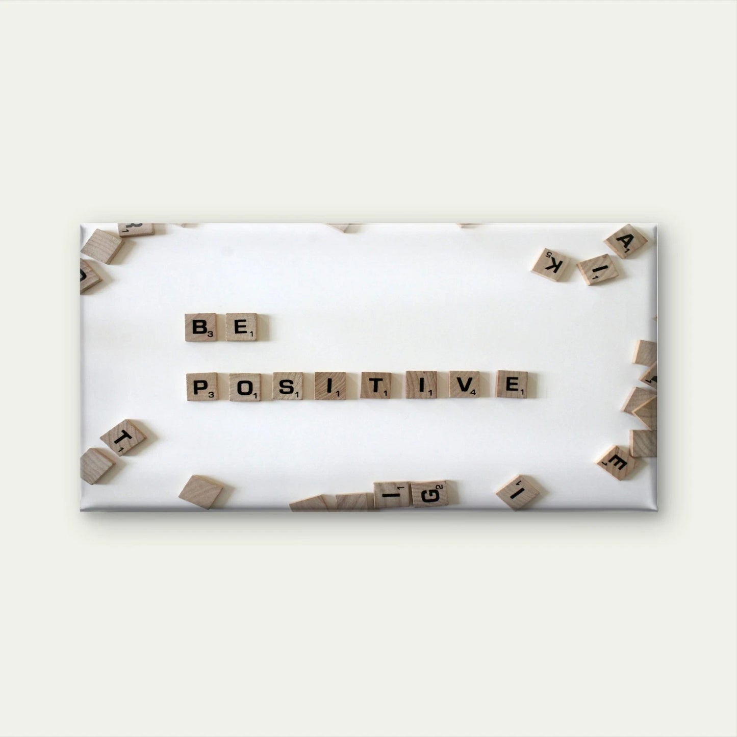 "Be Positive" Inspirational Quote Wall Art Canvas Office Home Framed 120x60cm
