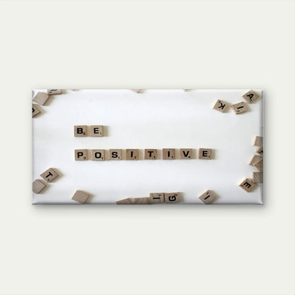 "Be Positive" Inspirational Quote Wall Art Canvas Office Home Framed 120x60cm