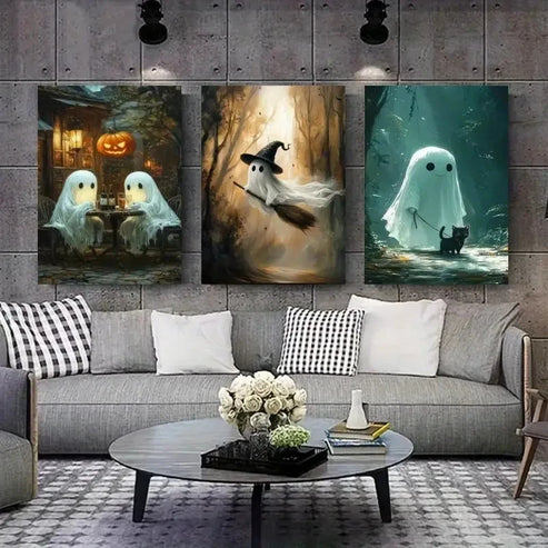 3pcs Gothic Home Decoration Dark Aesthetic Wall Art Set Canvas Unframed – High Quality Print 100% Australian Made Wall Canvas