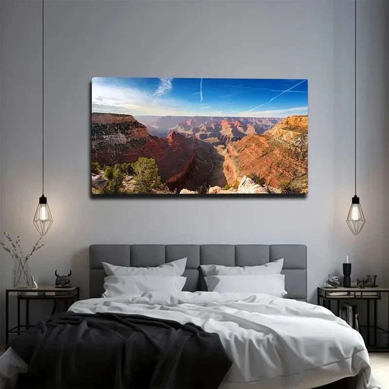 Grand Canyon Wall Art Canvas Office Home Room Framed 120x60cm