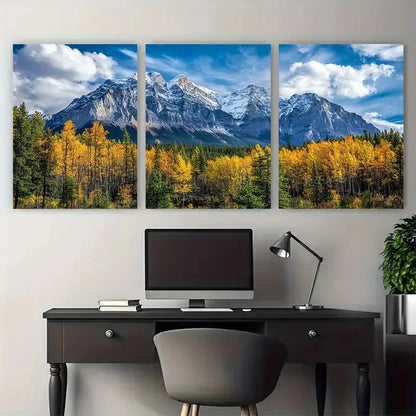 3pcs Banff National Park Alberta Canada Travel Wall Art Set Canvas Framed 40x60cm - High Quality Print 100% Australian Made Wall Canvas Ready to Hang - Bella Home Decor
