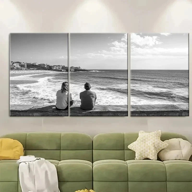 3pcs Coogee Beach Travel Print Australia Metal Print Ready to Hang Art - Bella Home Decor