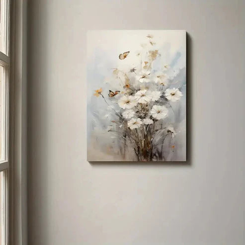 Beautiful Still Life Flowers Landscape 60x90cm Metal Print Ready to Hang