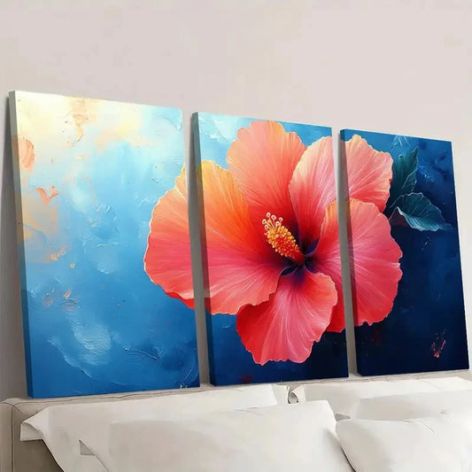 3pcs Alpine Echoes Minimalist Mountain EM Wall Art Set Canvas Framed 60x90cm - High Quality Print 100% Australian Made Wall Canvas Ready to Hang