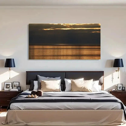 Tranquil Beach Scenery Wall Art Canvas Office Home Room Framed 120x60cm