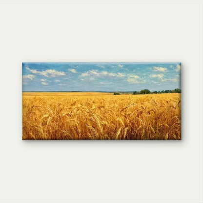 Wheat Field Natural Landscape Wall Art Canvas Office Home Room Framed 120x60cm