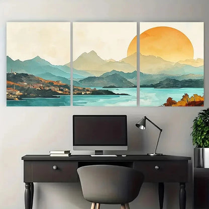 3pcs Vibrant Kahramanmaras Turkey Travel Metal Print Ready to Hang Art - Bella Home Decor