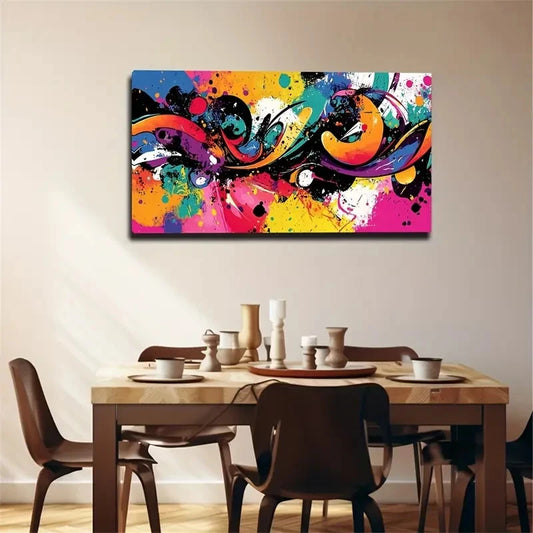 Modern Minimalist Abstract Wall Art Canvas Office Home Room Framed 120x60cm
