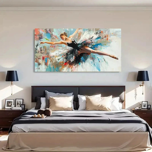 Ballet Dancer Decorative Wall Art Canvas Office Home Room Framed 120x60cm