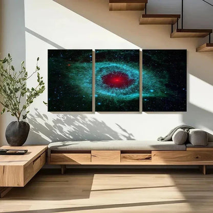 3pcs Outer Space Nebula Black Hole Wall Art Canvas Unframed – High Quality Print 100% Australian Made Wall Canvas